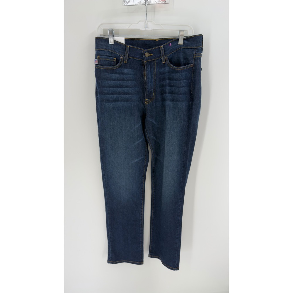 All American Clothing Co Women Straight Leg Stretch Jeans Dark Wash Size 12 SS14